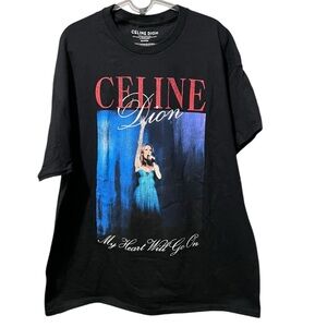 Celine Dion "My Heart Will Go On" Black Tee